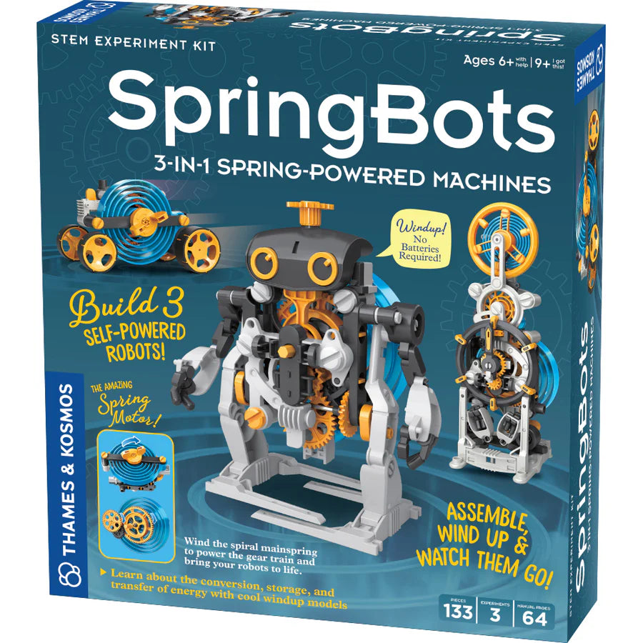 SpringBots: 3-in-1 Spring Powered Machines