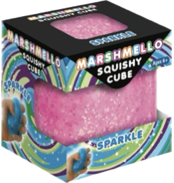 Zorbitz Marshmello Squishy Sparkle Cube