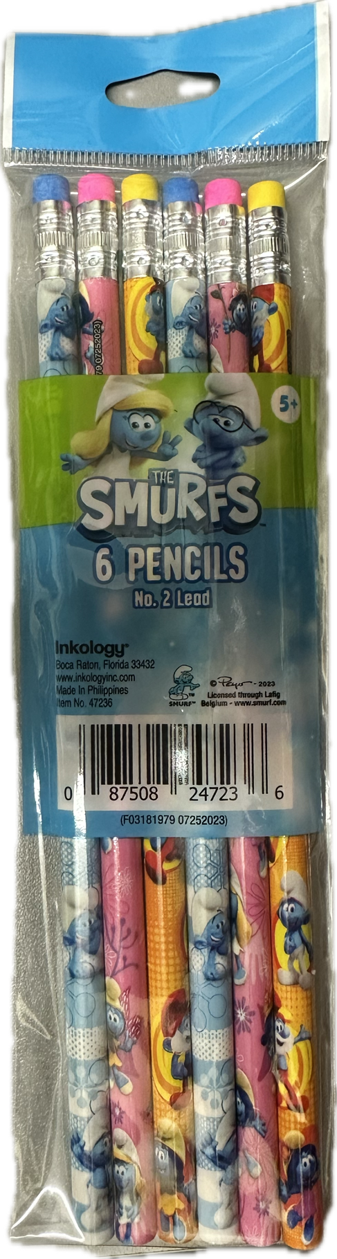 Smurfs Pencils 6pk