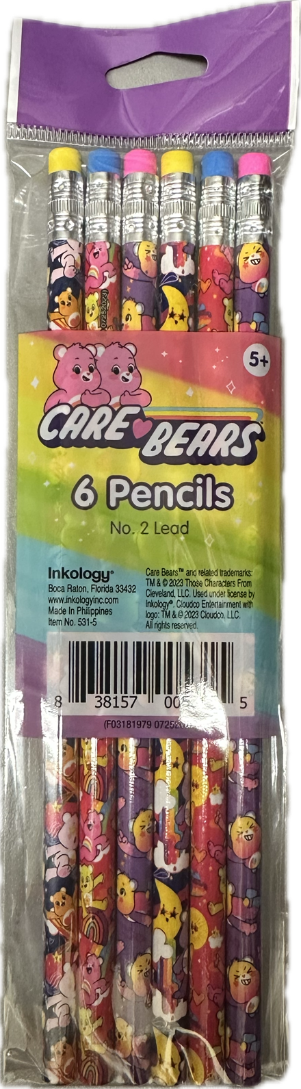 Care Bears Pencils 6pk
