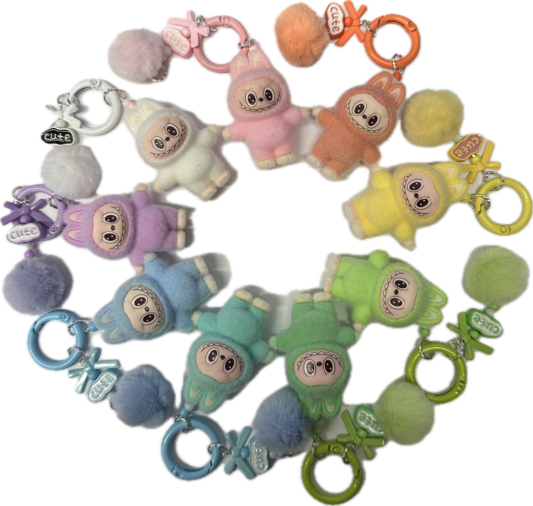 Little Monster Fuzzy Keychain Assortment