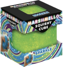 Zorbitz Marshmello Squishy Sparkle Cube