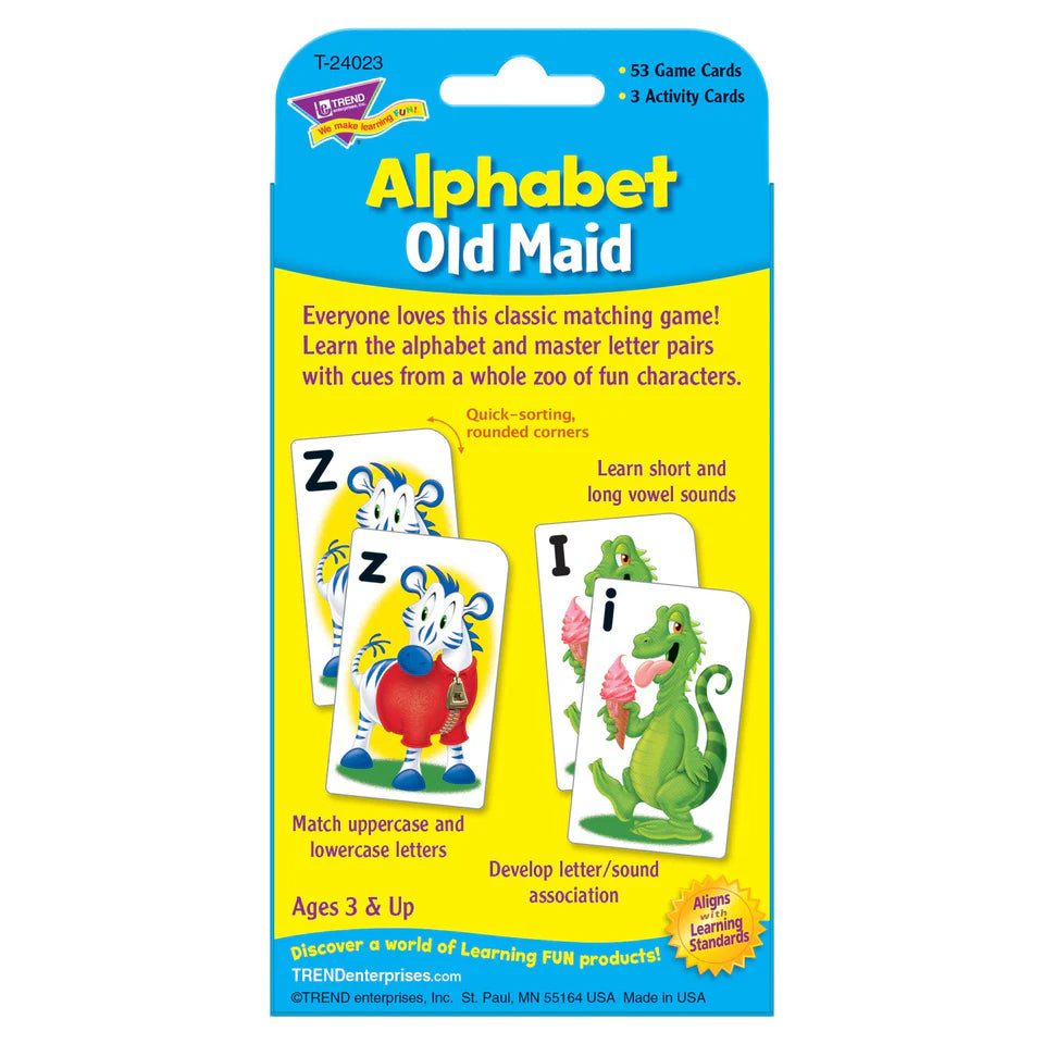 Alphabet Old Maid Card Game