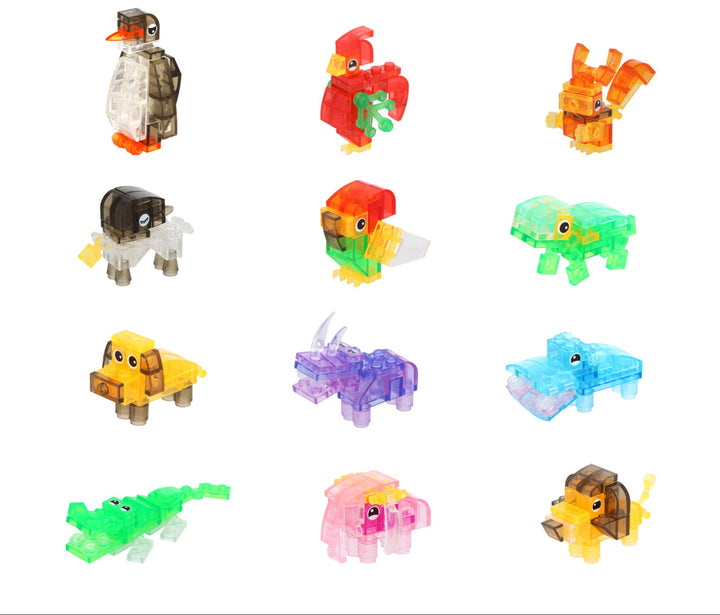 Animals Crystal Building Blocks Assortment