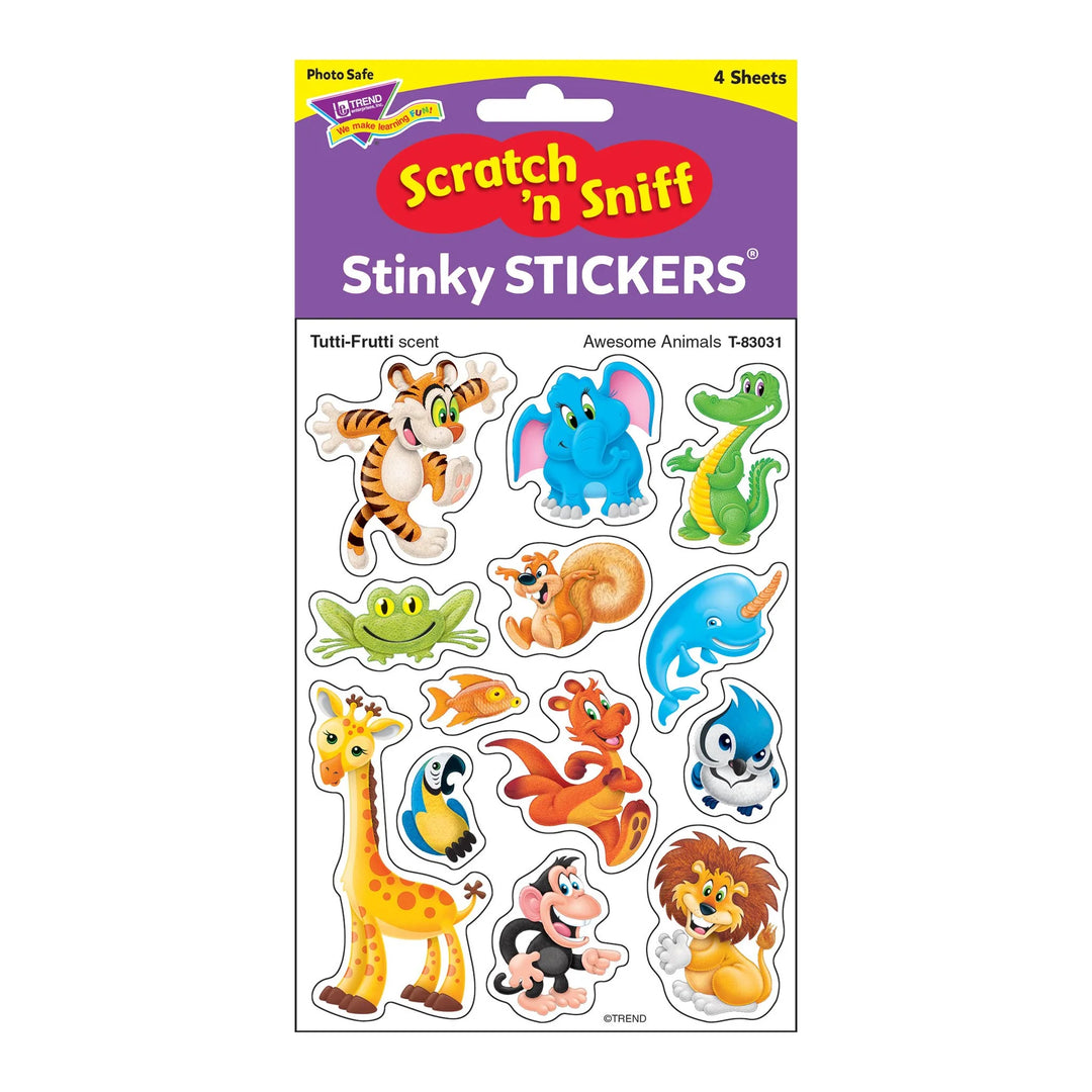 Awesome Animals Tutti-Frutti Scent Scratch 'N Sniff Stickers