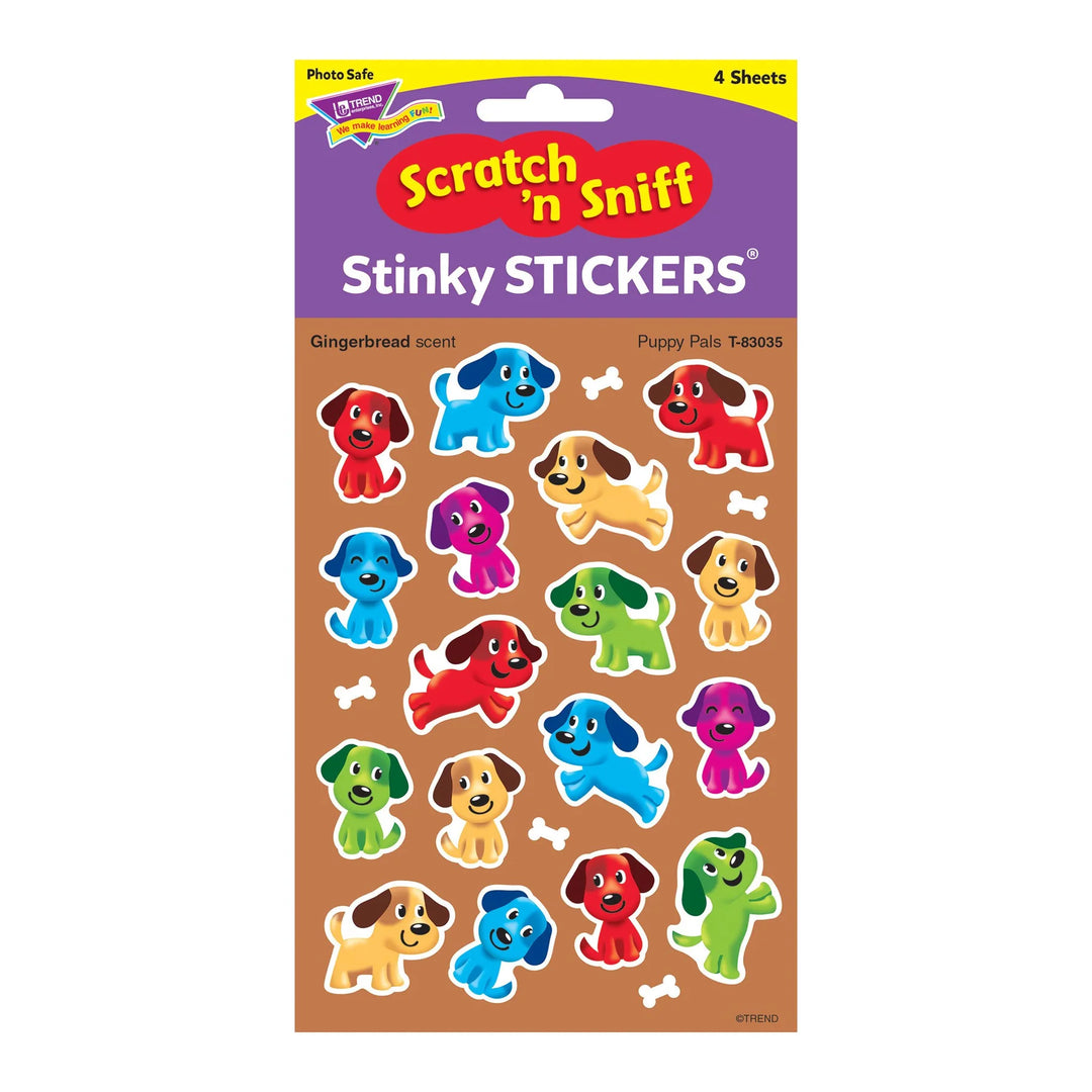 Puppy Pals Gingerbread Scent Scratch 'N Sniff Stickers
