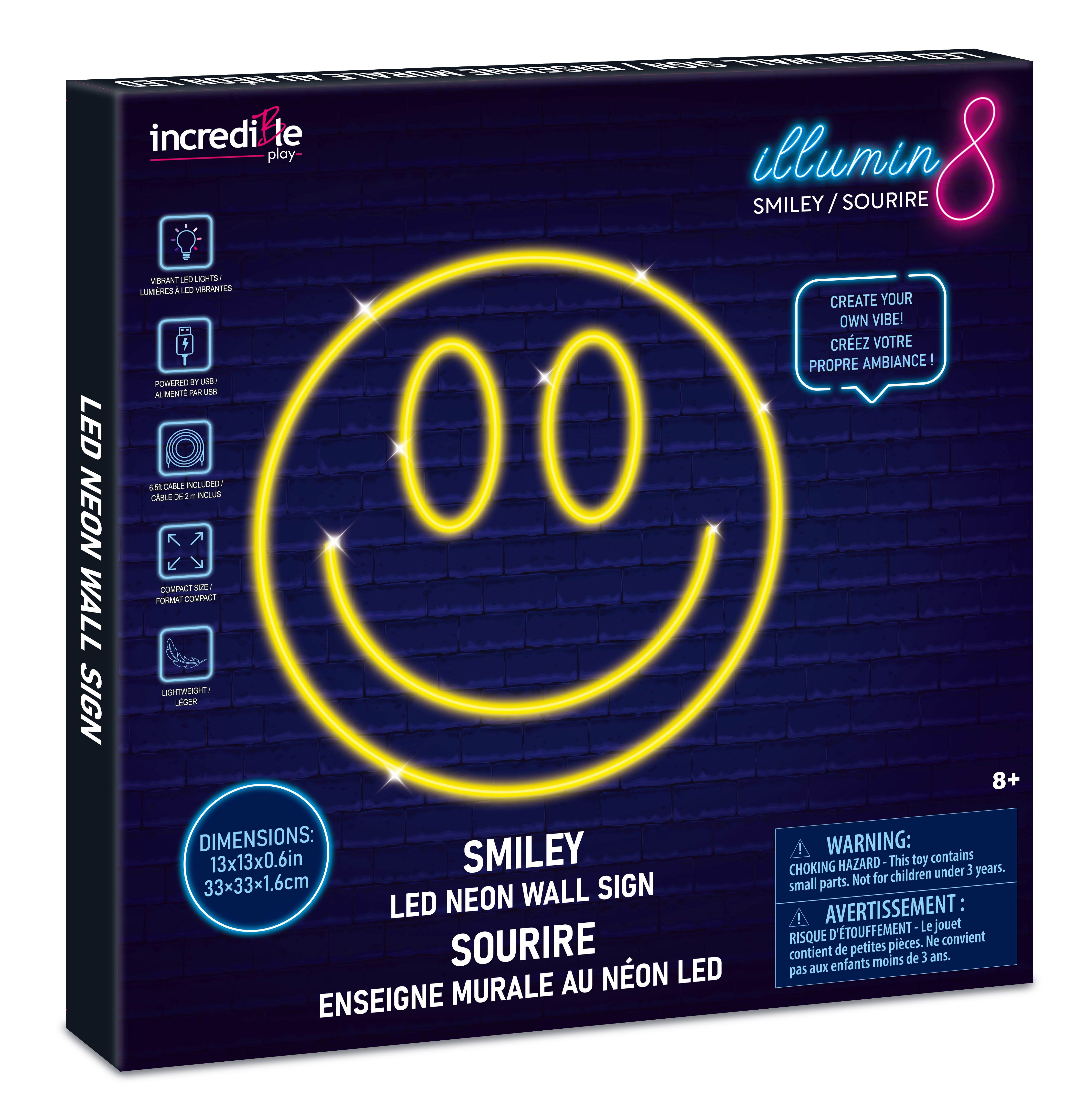 Smiley Neon LED Sign Toytown – Toytown Toronto
