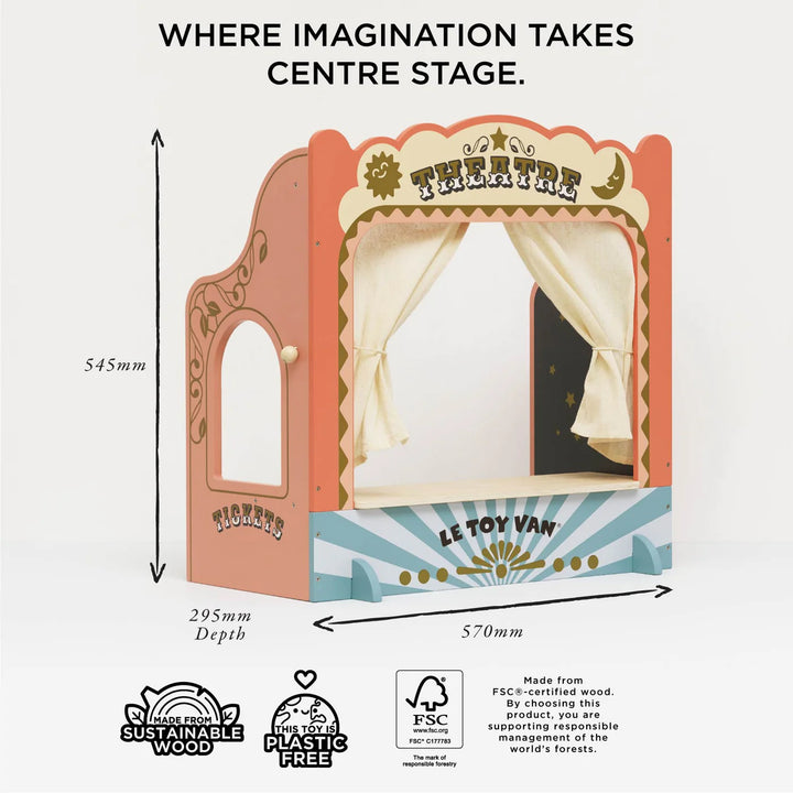 Tabletop Wooden Puppet Theatre- Le Toy Van