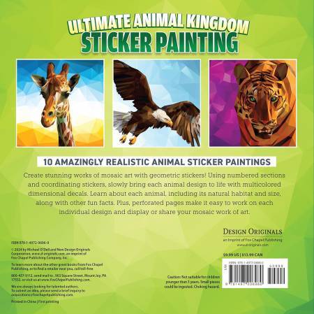 Ultimate Animal Kingdom Paint By Sticker Book