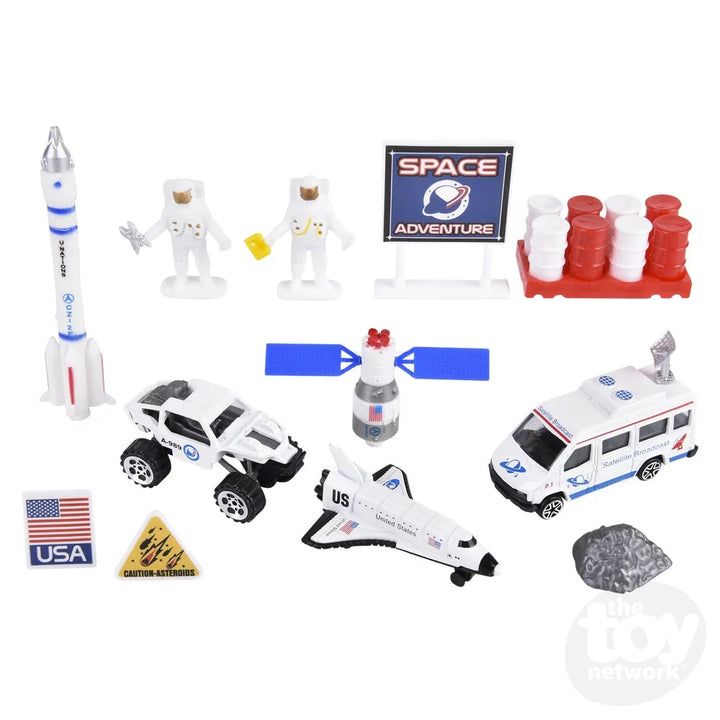 15 Piece Die-Cast Space Play Set