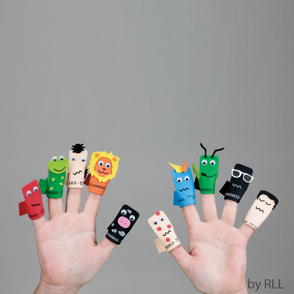 Ten Plagues Foam Finger Puppet Kit