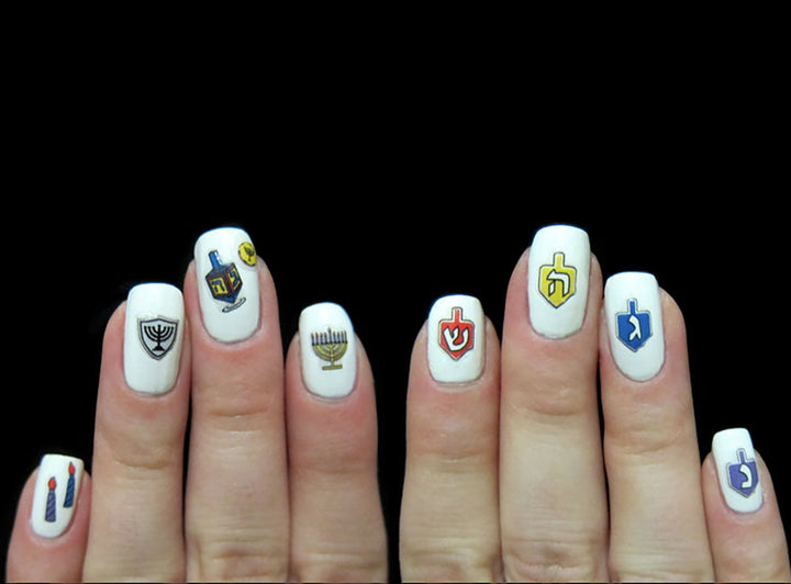 Chanukah Nail Decals