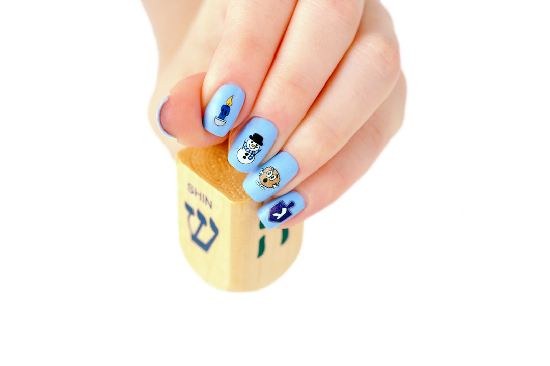 Chanukah Nail Decals