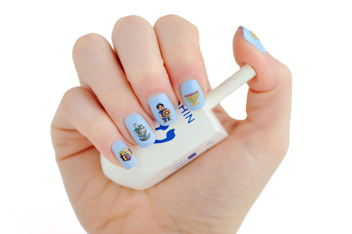 Chanukah Nail Decals