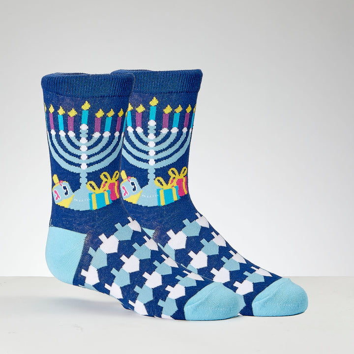 Chanukah "Ugly Sweater" Youth Crew Socks