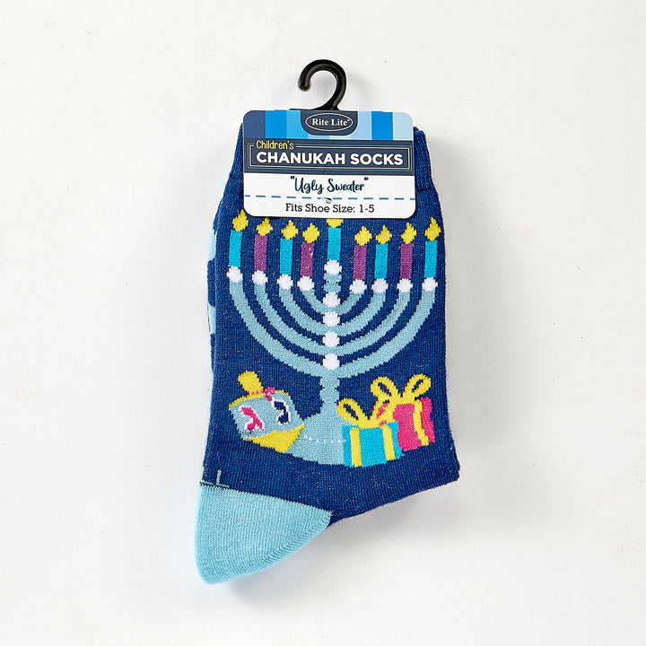 Chanukah "Ugly Sweater" Youth Crew Socks