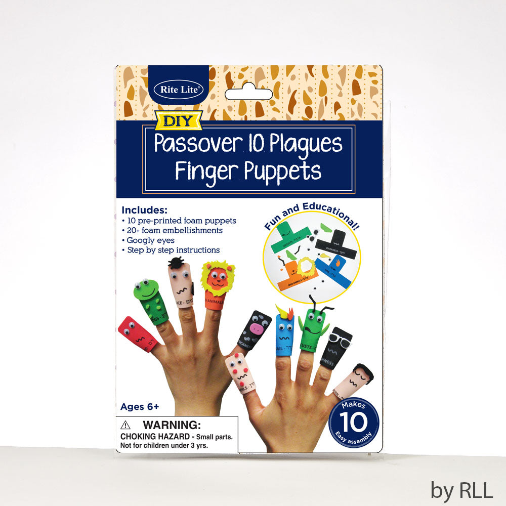 Ten Plagues Foam Finger Puppet Kit