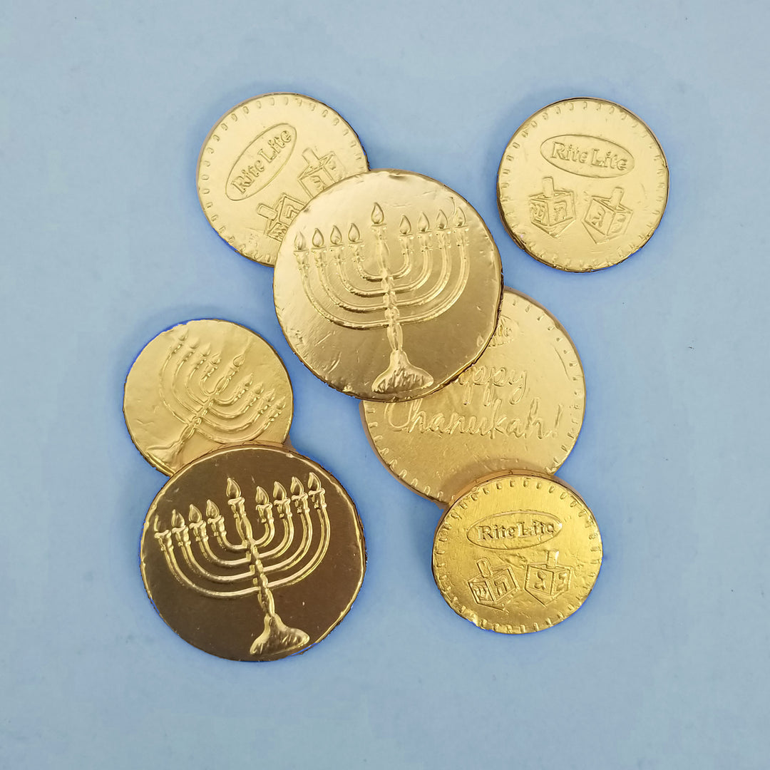 Chanukah Gelt Milk Chocolate Coins Party Bag