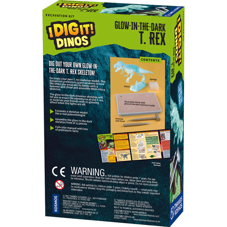 I Dig it Dinos! -Glow In The Dark T. Rex Excavation Kit