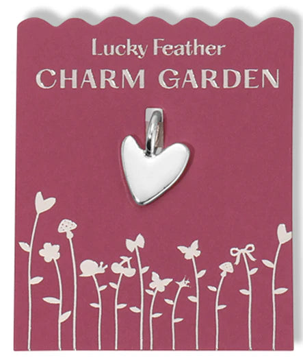 Charm Garden - LOVE - Organic Heart - Silver