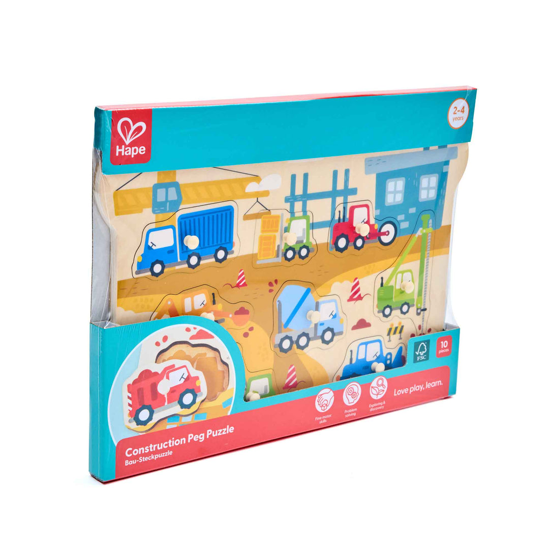 Hape Construction Peg Puzzle