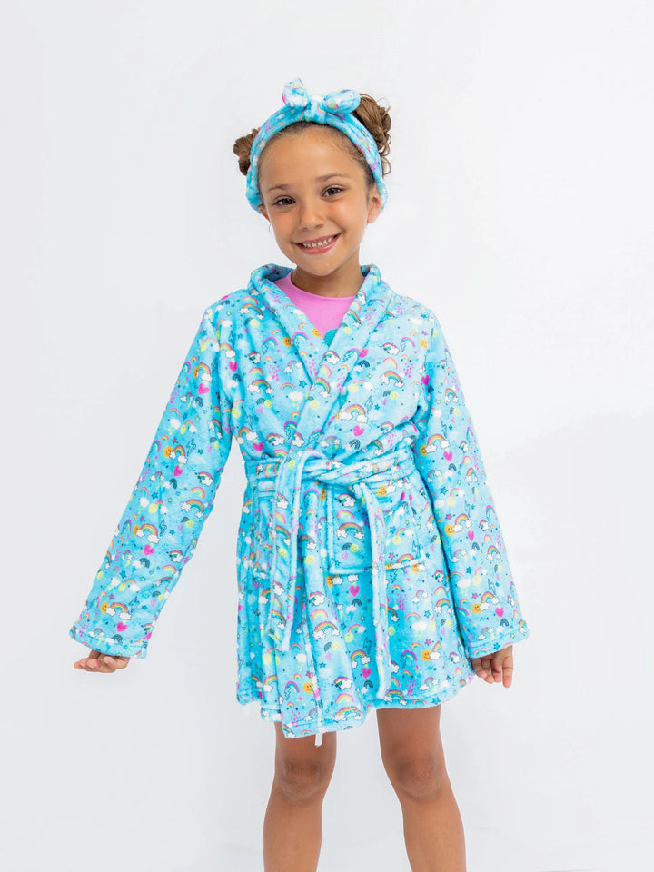 Preppy Goose Rainbow Plush Robe