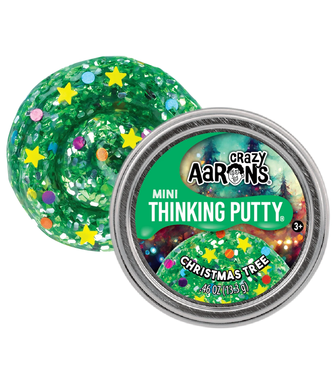Crazy Aarons Thinking Putty Mini Tin - Holiday/Winter Styles Assorted 2025