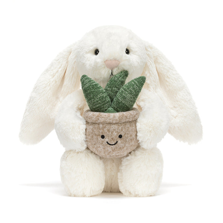 Jellycat Cream Bunny with Plant - LIMIT OF ONE PER CUSTOMER