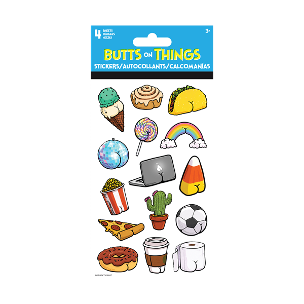 Butts On Things Stickers