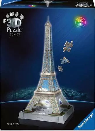 Ravensburger 3D Iconics: Eiffel Tower with Light