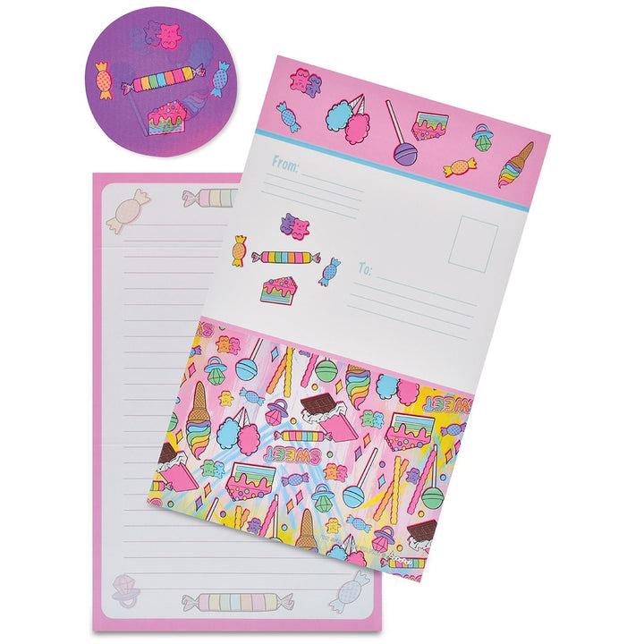 Iscream Corey Paige I Want Candy Foldover Stationery