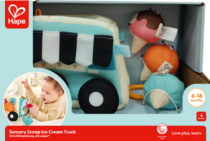 Hape Sensory Scoop Ice Cream Truck