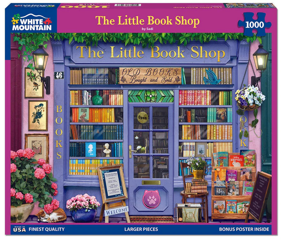 White Mountain The Little Book Shop Jigsaw Puzzle 1000pc