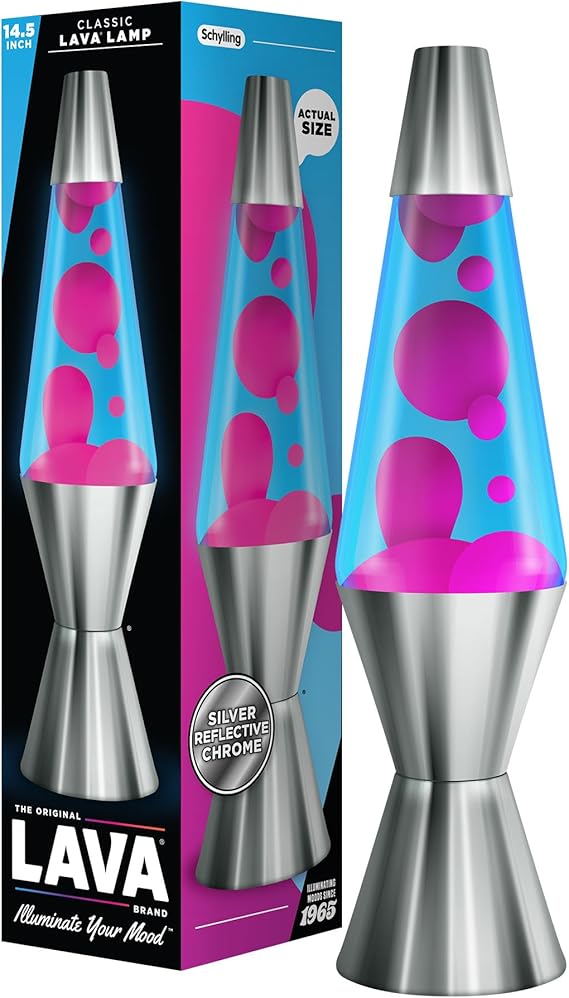 Techno Chrome Pink & Blue LAVA® Lamp 14.5"