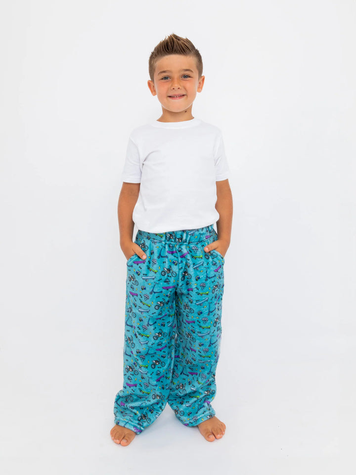 Preppy Goose Boy's Bike and Skate Plush Loungewear Pant