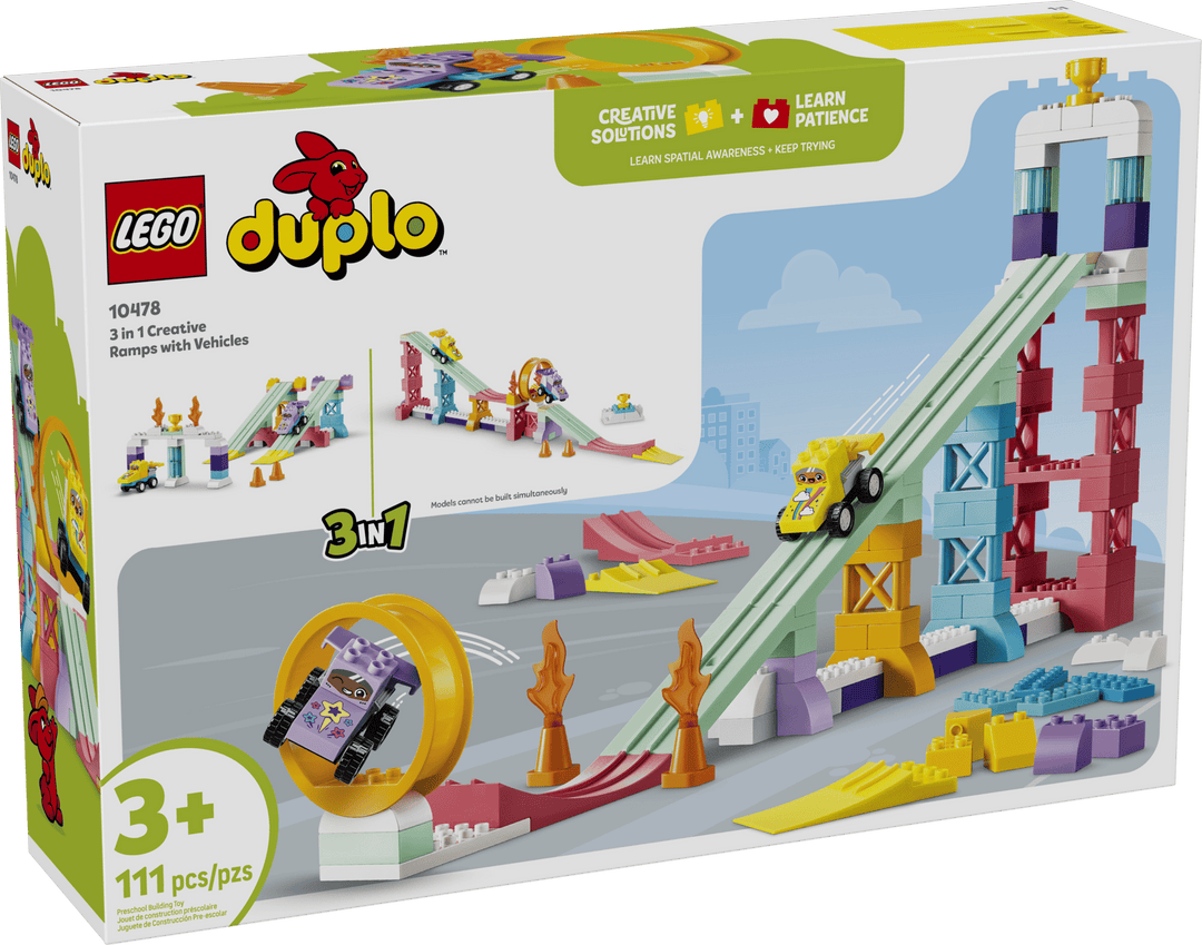 LEGO® Duplo® 3 in 1 Creative Ramps with Vehicles