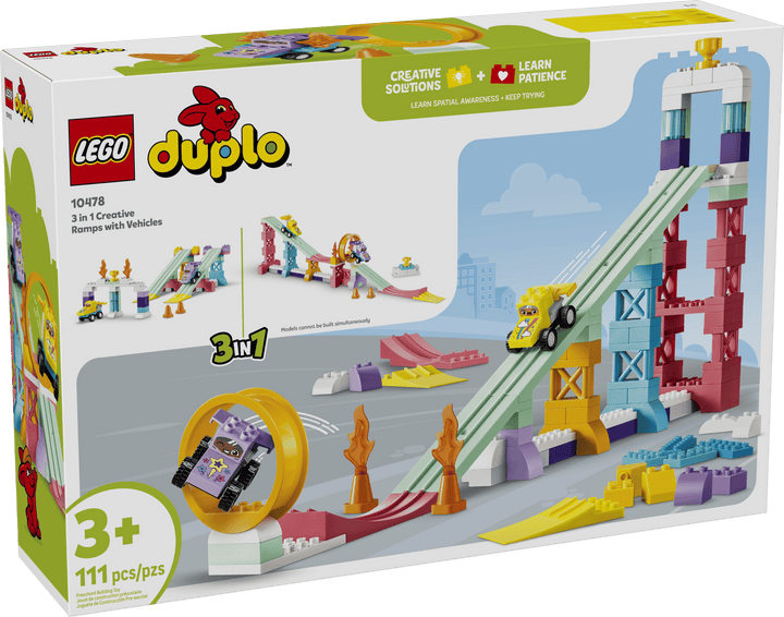 LEGO® Duplo® 3 in 1 Creative Ramps with Vehicles
