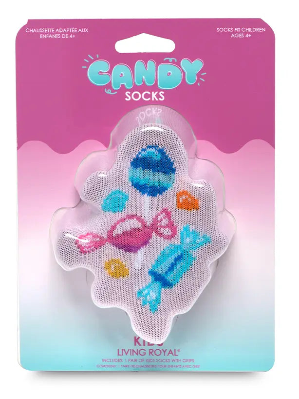 Assorted Candy - Light Pink 3D Kids Crew Socks