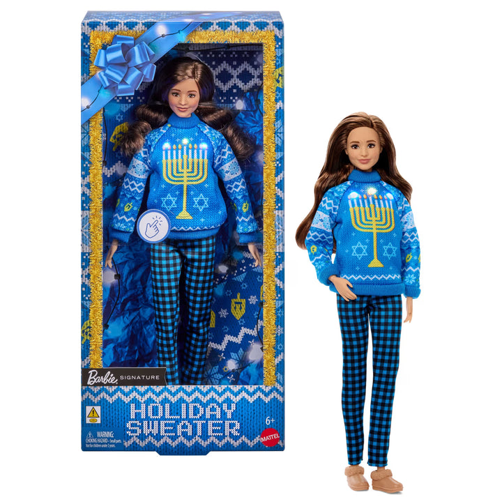 Barbie Collectible Hanukkah Ugly Sweater Doll