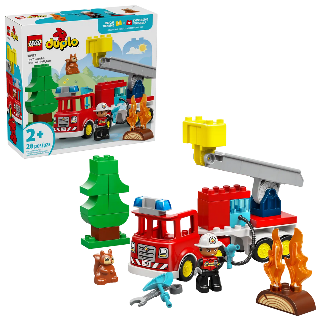 LEGO® Duplo® Fire Truck with Hose and Firefighter