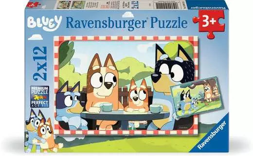 Ravensburger Bluey Family Time 2 x 12pc Jigsaw Puzzle