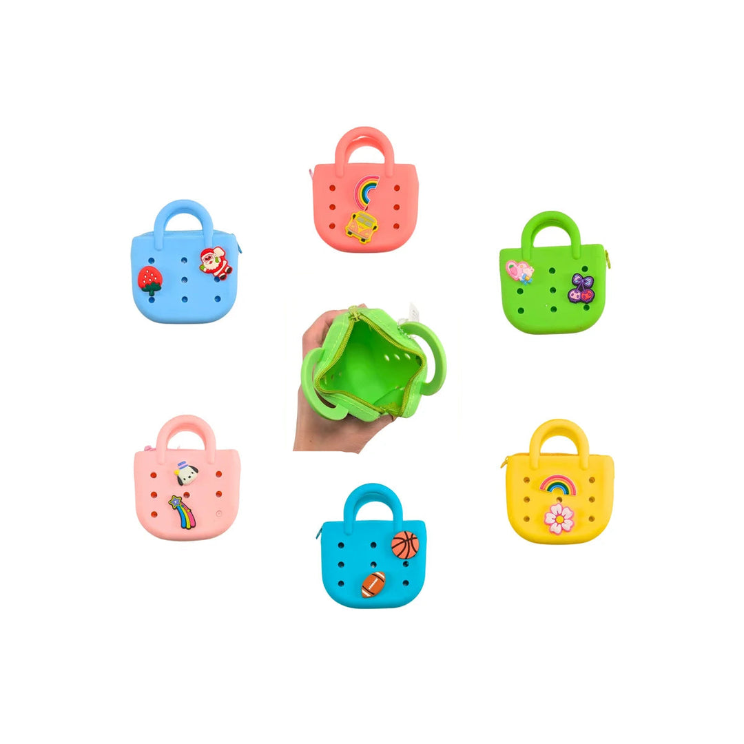 Silicone Charm Bag Keychain