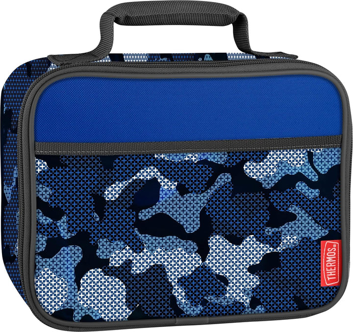 Thermos Blue Hatch Camo Soft Lunch Box With Mesh Pocket