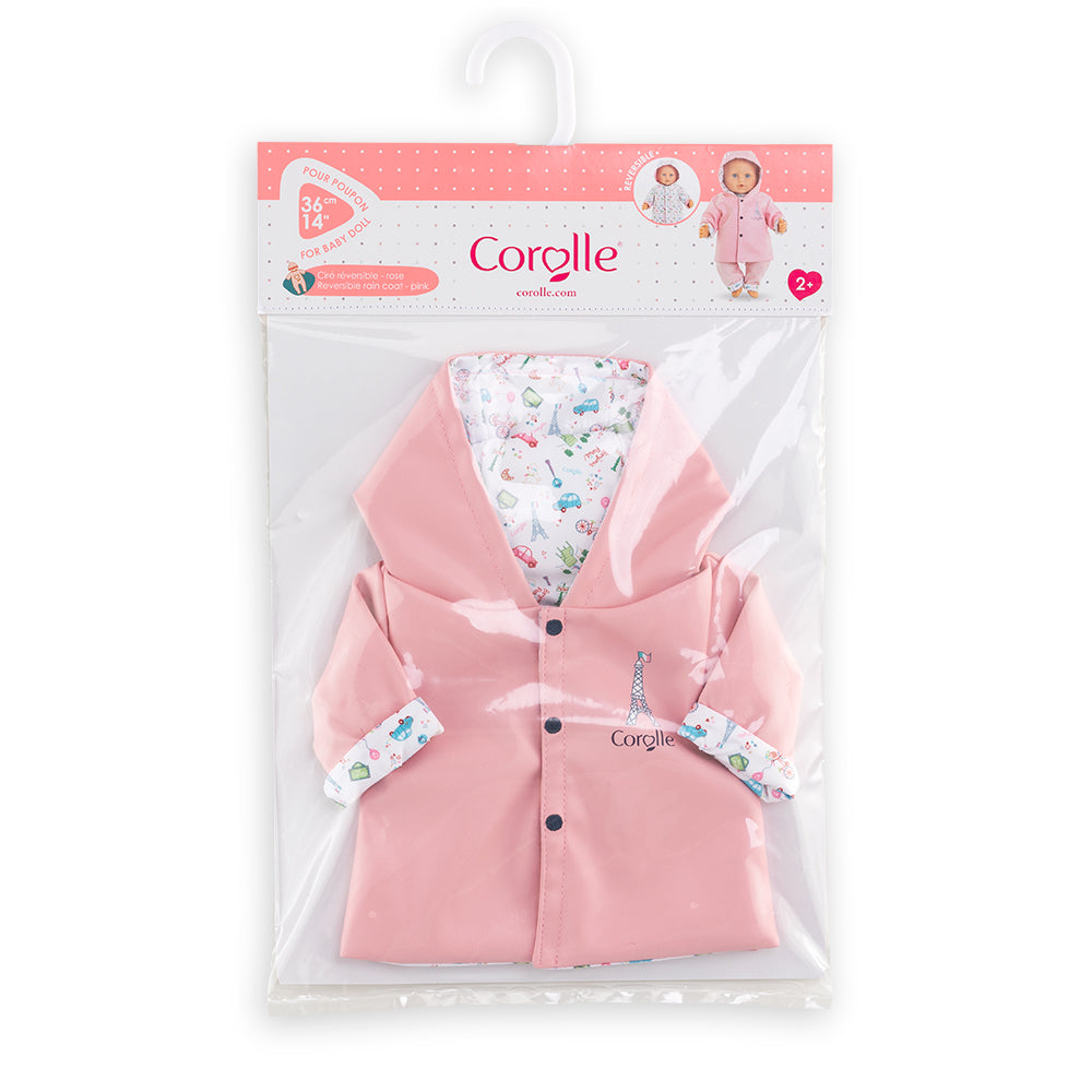 Corolle Baby Doll Weekend in Paris Reversible Raincoat for 14" Doll
