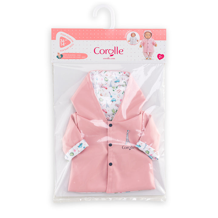 Corolle Baby Doll Weekend in Paris Reversible Raincoat for 14" Doll