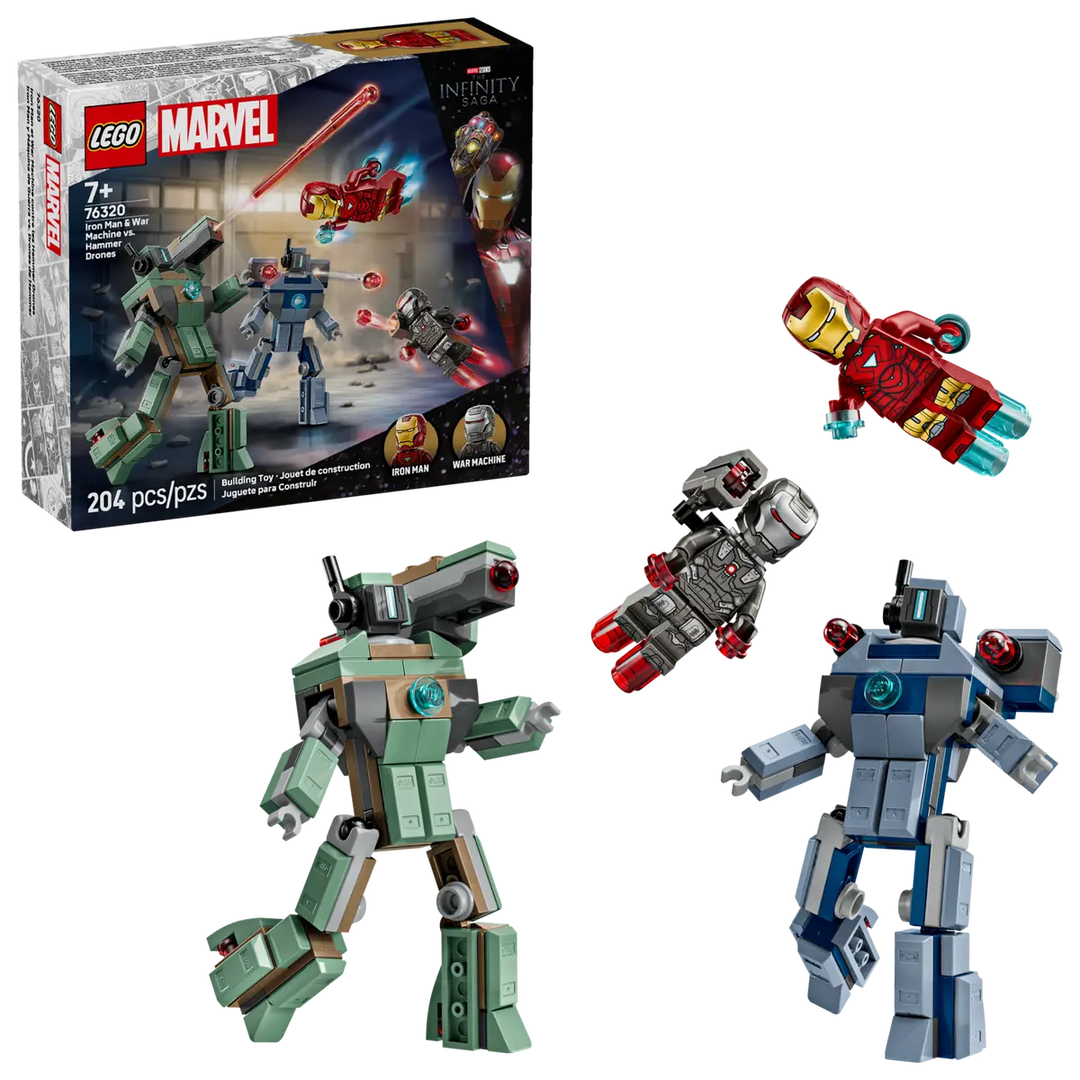 LEGO® Marvel Iron Man & War Machine vs. Hammer Drones