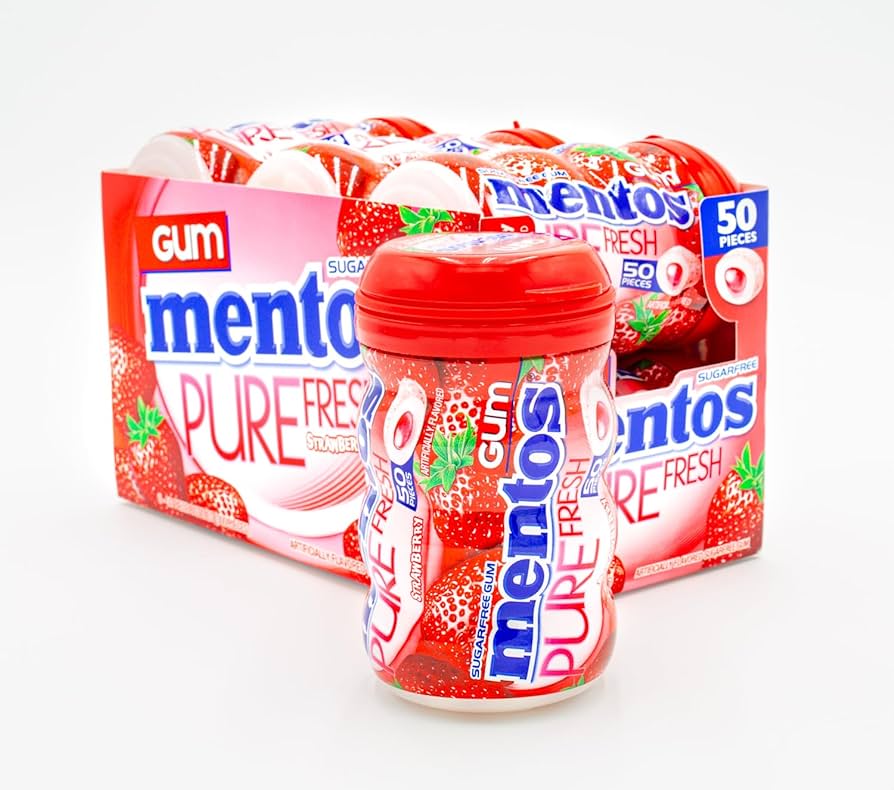 Mentos Pure Fresh Strawberry Gum