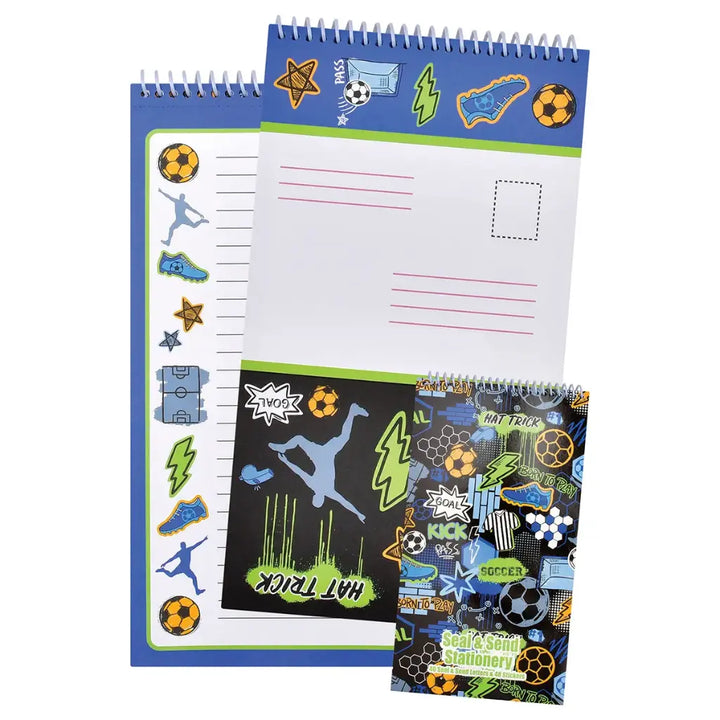 Iscream Corey Paige Born to Play Soccer Seal &amp; Send Stationery