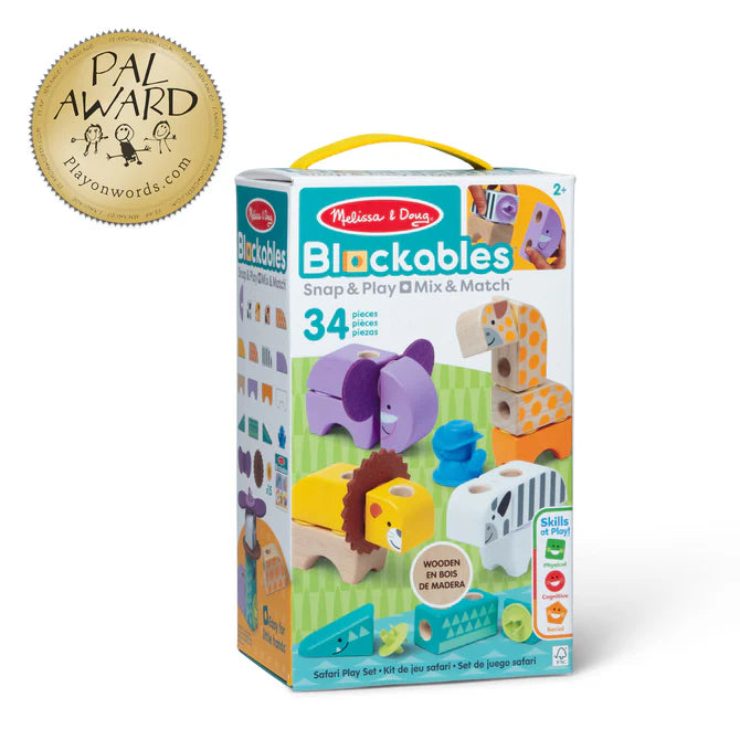 Melissa & Doug Blockables Safari Playset