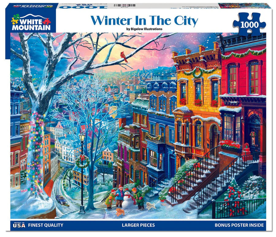 White Mountain Winter In The City Jigsaw Puzzle 1000pc